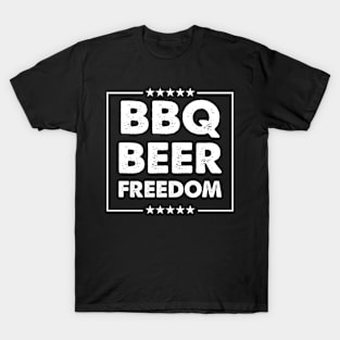 BBQ Beer Freedom design T-Shirt